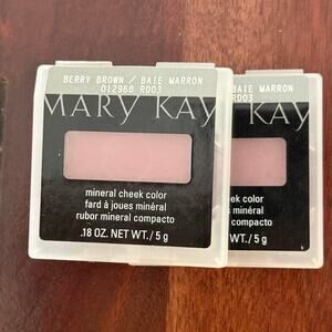 New In Package 2 Mary Kay Mineral Cheek Color Blush Berry Brown Full Size